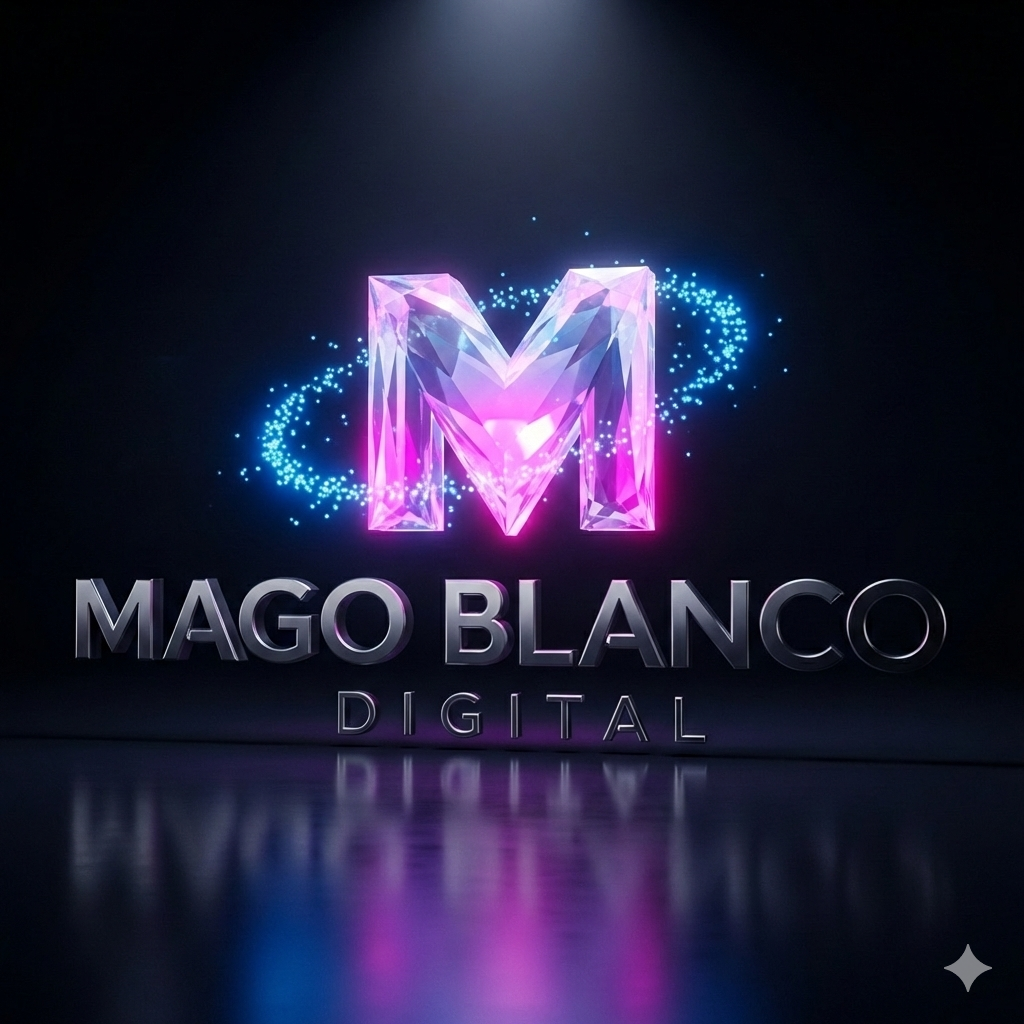 Logo Mago Blanco Digital - Agencia de Marketing